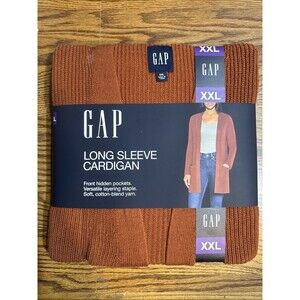 Gap‎ Women's Long Sleeve Open Cardigan Size XXL Gingerbread
